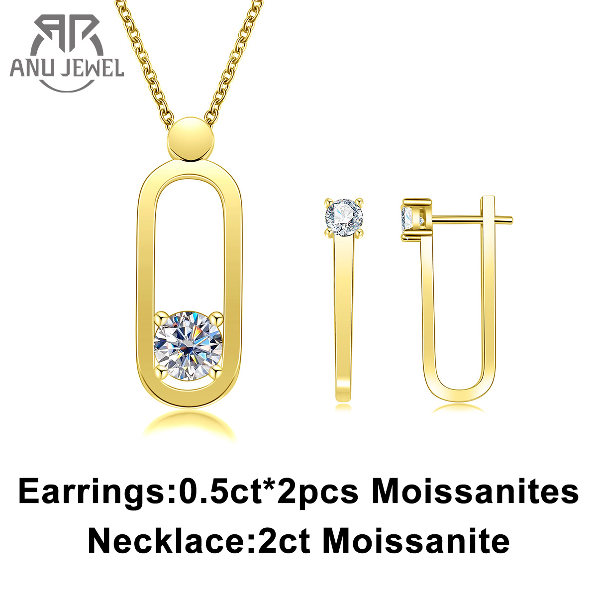 AnuJewel 2ct D couleur Moissan - Ansi Chain avis et prix