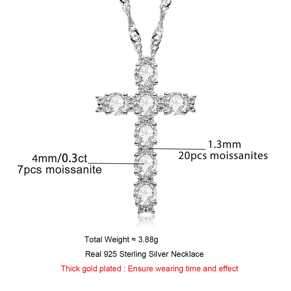 AnuJewel 4MM 2.1 Carat D Coule - Ansi Chain avis et prix