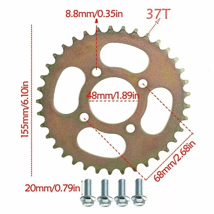 Pignon arrière pour Pit D343 B - 428 Chain avis et prix